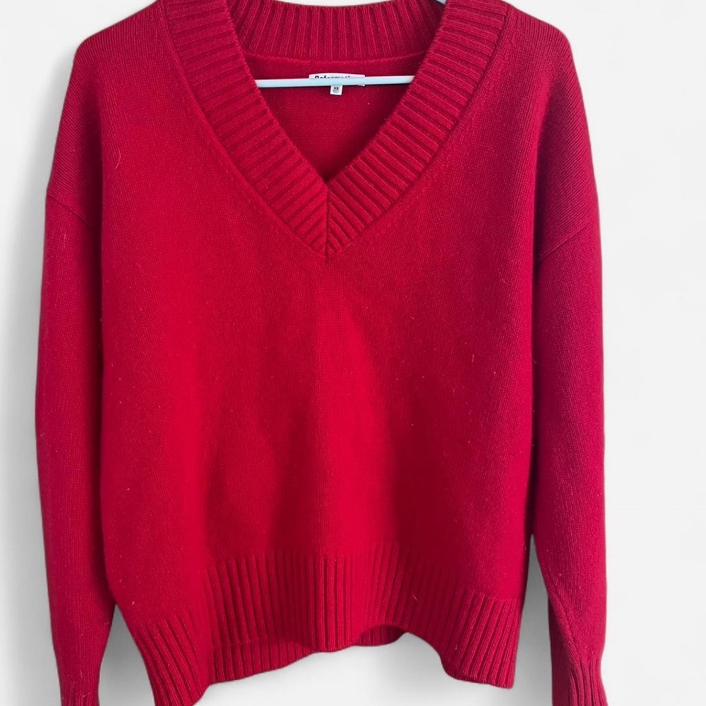 Reformation Red jadey Sweater